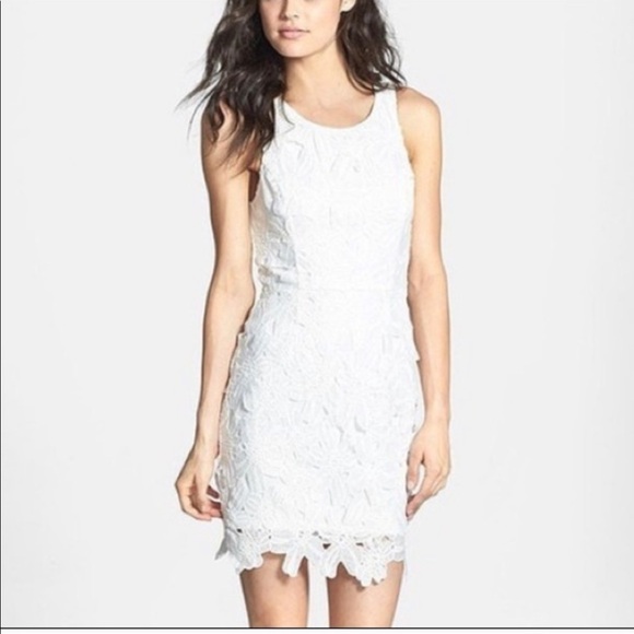 Astr the label white A line sleeveless lace dress size XS - Picture 1 of 8